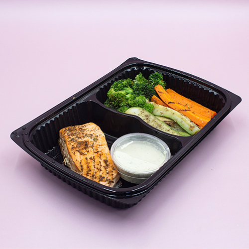 200g Salmon with Grilled Vegetables