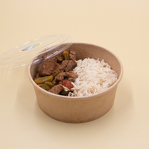Bemye bi lahme w riz